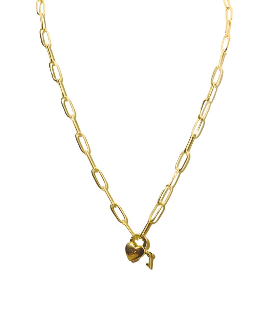 Luxury Paperclip Chain Necklace – 45cm